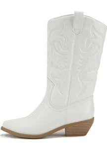 White Cowboy Boots 