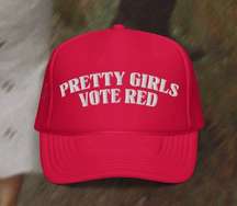Pretty Girls Vote Red Trucker Hat 