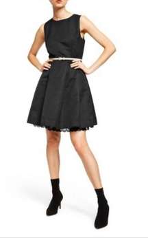 20th Anniversary Collection Black A-Line Tulle Cocktail Dress