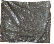 Gray Sequins Infinity Scarf