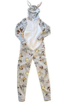 Bugs Bunny Sleepwear Onesie Cozy Winter Pajamas size Extra Small