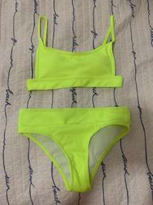 bright green-yellow bikini set