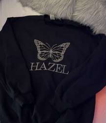 Black Butterfly Crewneck Sweatshirt