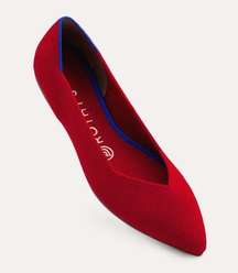 Rothy’s The Point Washable Flats in Chili Red Size 5.5