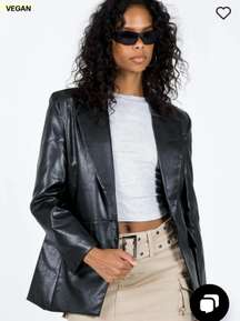 Black Faux Leather Jacket