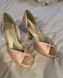 Pink Satin Heels