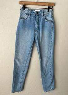 Rolla’s dusters high rise jeans old stone light wash 25