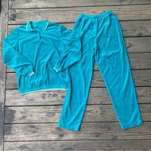 VTG Teal Plush Terry Leisure Outfit