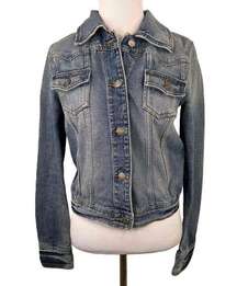 Mossimo Denim Blue Button-Up Jean Jacket Size Medium