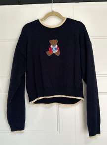 Navy Teddy Beat Sweater