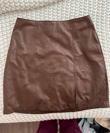 Hollister Faux Leather Skirt