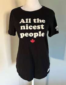 Roots Is Canada - All the Nicest People Women's Tee - Size Small