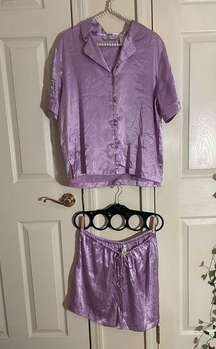 Vintage PJ set~ silky