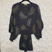 boyod Kimono Sleeve Beaded Blouse