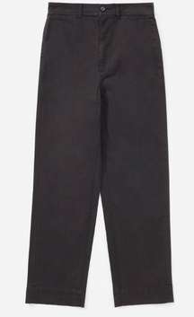 NWT Everlane The Lightweight Straight Leg Crop Pant in Washed Black