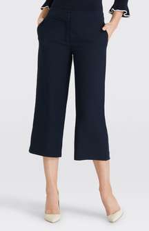 Wide Leg Scallop Crop Pants