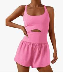 ReachMe Women’s Pink Athletic Romper