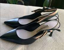 Zara black leather Heels Pumps