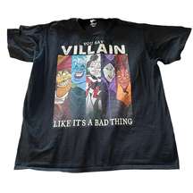 Port Company Disney Villains black XL t-shirt