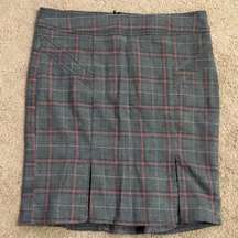 Love Tease Black Gray Red Plaid Pencil Skirt 5