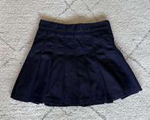 Navy Pleated Skort