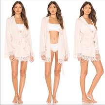 Intimately Free People xsmall light pink lace robe