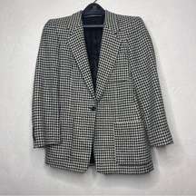 Austin Reed Houndstooth Wool Blazer Size 8