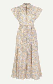 NWT Samsoe Samsoe Karookh Apricot Blossom Dress