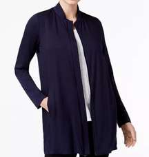 Tencel® Stretch Jersey Long Bomber Jacket -  - XS