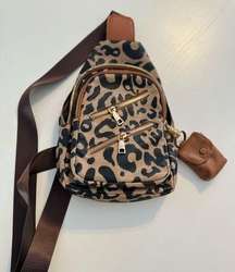 Leopard print Crossbody Sling Bag