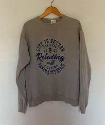 Grey Comfort Wash Panama City Beach Sweatshirt Size Medium