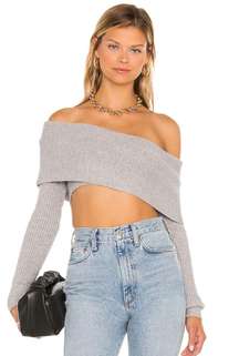 Crop Off The Shoulder Sweater