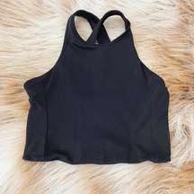 H&M Black High Neck Sports Bra in Black