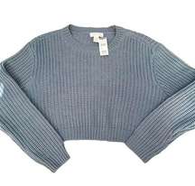 NWT FULL TILT blue cropped sweater size small