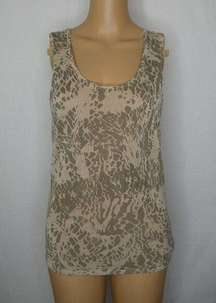 Cynthia Steffe Snakeskin Print Racerback Tank Top