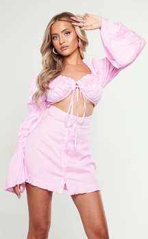 Pink Cutout Dress