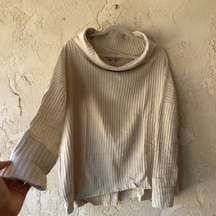 Cowl Neck Open Back Sweater