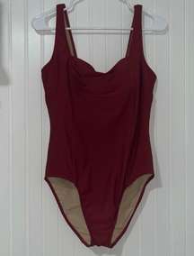 Swim Wine Red Size 14 One Piece Swimsuit