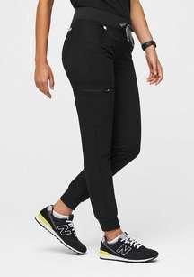 FIGS Zamora Jogger Scrub Pants in Black Sz. XXS Petite