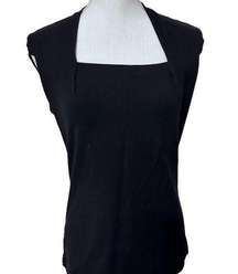 Coldwater Creek size XS 4-6 black cotton sleeveless shirt
