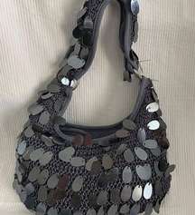 Small Dressy Sequin and fabric handbag