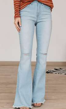 Light Wash Flare Jeans