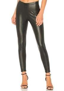 N Philanthropy Revolve faux leather black high rise leggings size XS