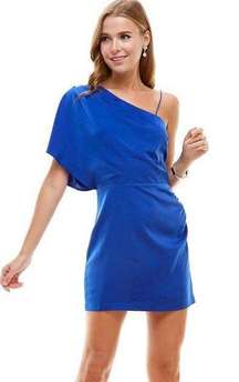 | NWOT | One Shoulder Asymmetrical Dress | L | Royal Blue | CD01234