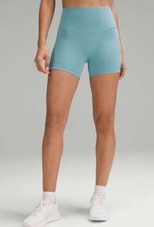 Wunder Train High-Rise Shorts 4” - Tidal Teal