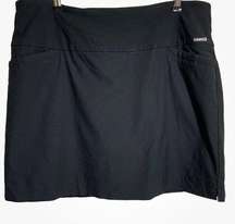 SC & CO Women's Skort Golf Pull On Stretch Pockets Black Rayon Blend Size XXL