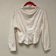 Pilcro Anthropologie Corset Pullover Sweatshirt size small