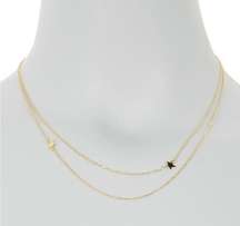 Jennifer Zeuner Double Star Chain Necklace NEW