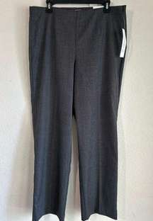 NWT Coldwater Creek Classic Fit Straight Leg Mini Check Holly Pant Size 14