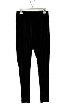 Pretty Little Thing 8 Black Striped Sheer Trouser Pants Work Straight High Rise